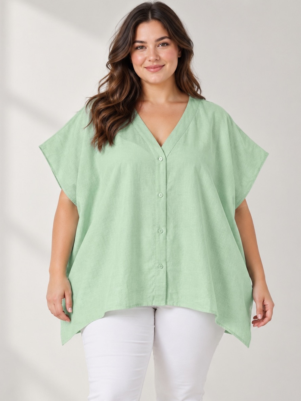 🎉5 for $45🎉ellos top blouse shirt size 22/24 linen blend